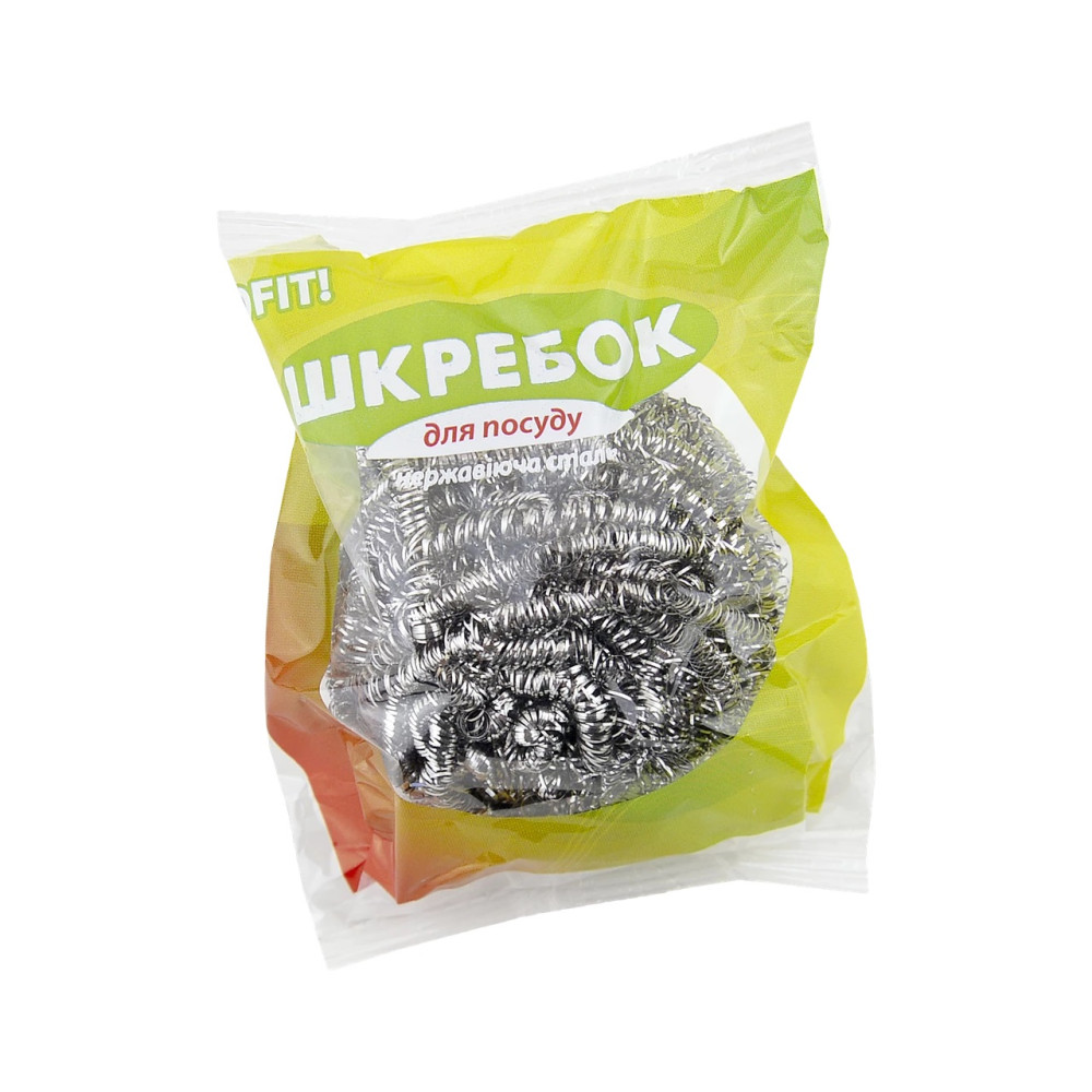 Скребок для посуды PROFIT из нержавеющей стали 20 г 1 шт (300 шт/ящ)