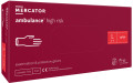 Перчатки хозяйственные латексные Mercator Medical Ambulance High Risk L синие 50 шт/уп (10 уп/ящ)