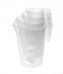 Чашка мерная из полипропилена штабелируемая прозрачная 3 л