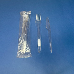 Набор №15 Premium прозрачный - Вилка, Нож 1 набор