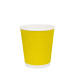 Стакан бумажный гофрированный желтый 250 мл 20 шт/уп (кр75, d75) (35 уп/ящ)