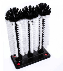 Щетка-ершик для мытья высоких стаканов тройная 18,5х8,5х25,5 см