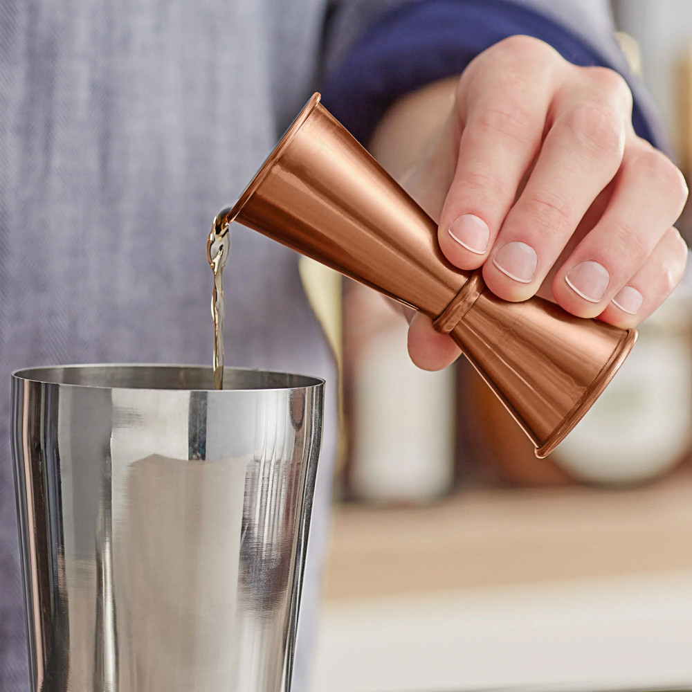 Джиггер Японский из нержавеющей стали с медным покрытием 25/50 мл
