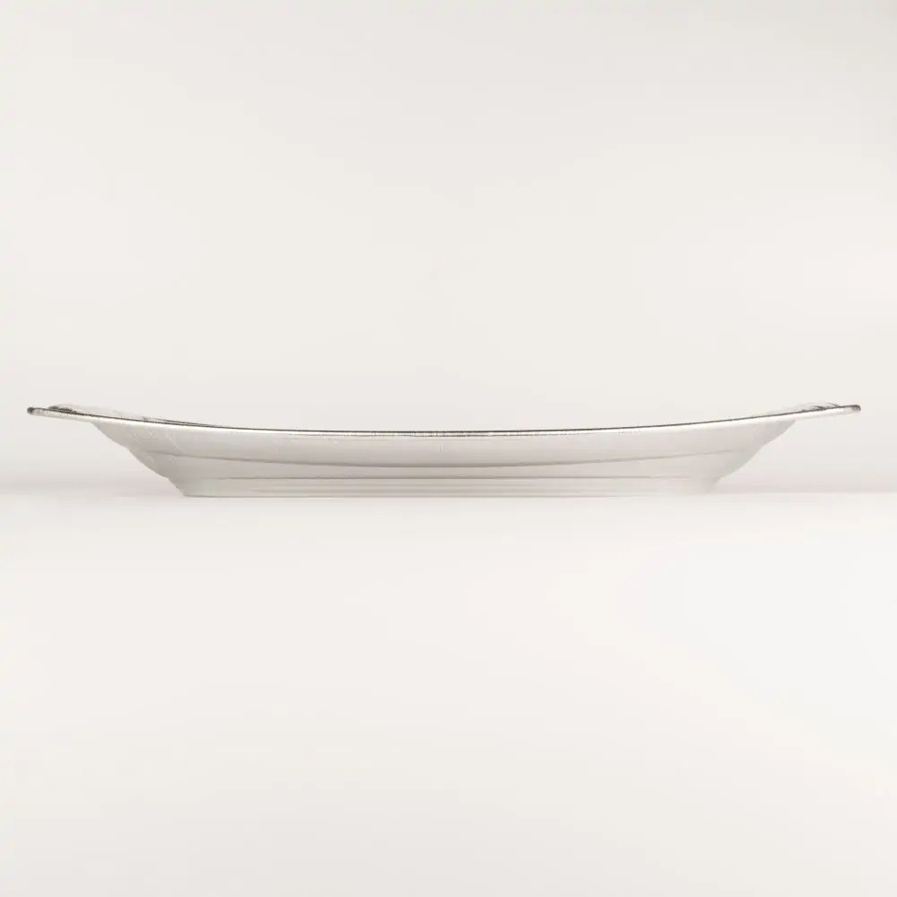 Поднос из алюминиевой фольги овальный V35G 800 мл 351х243х21 мм 1 шт (100 шт/ящ)