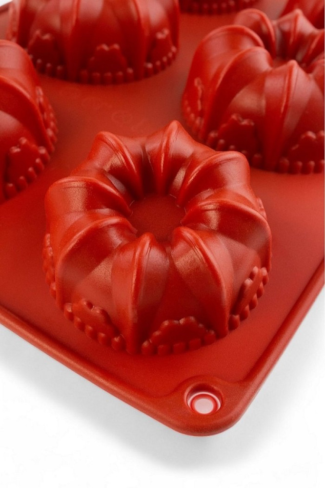 Форма силиконовая Профи Манзана красная 8 секций 6 см