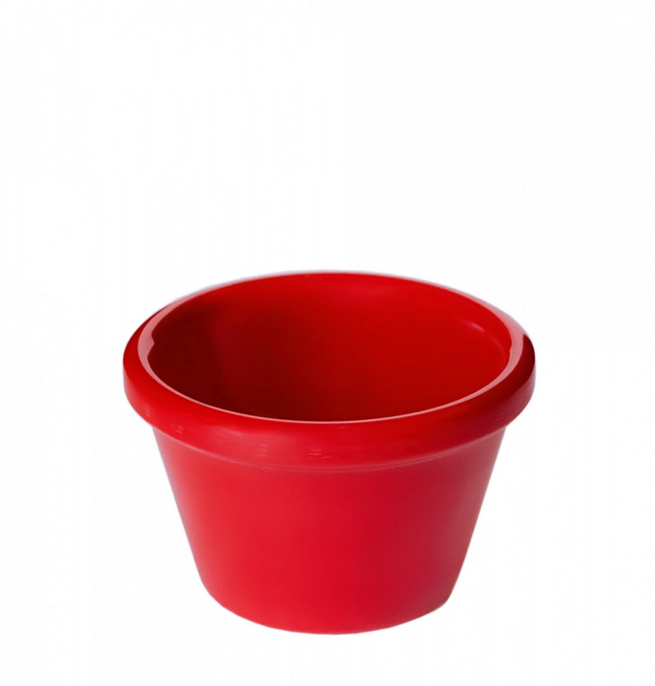 Соусник из меламина круглый красный 55 мл 6х4 см