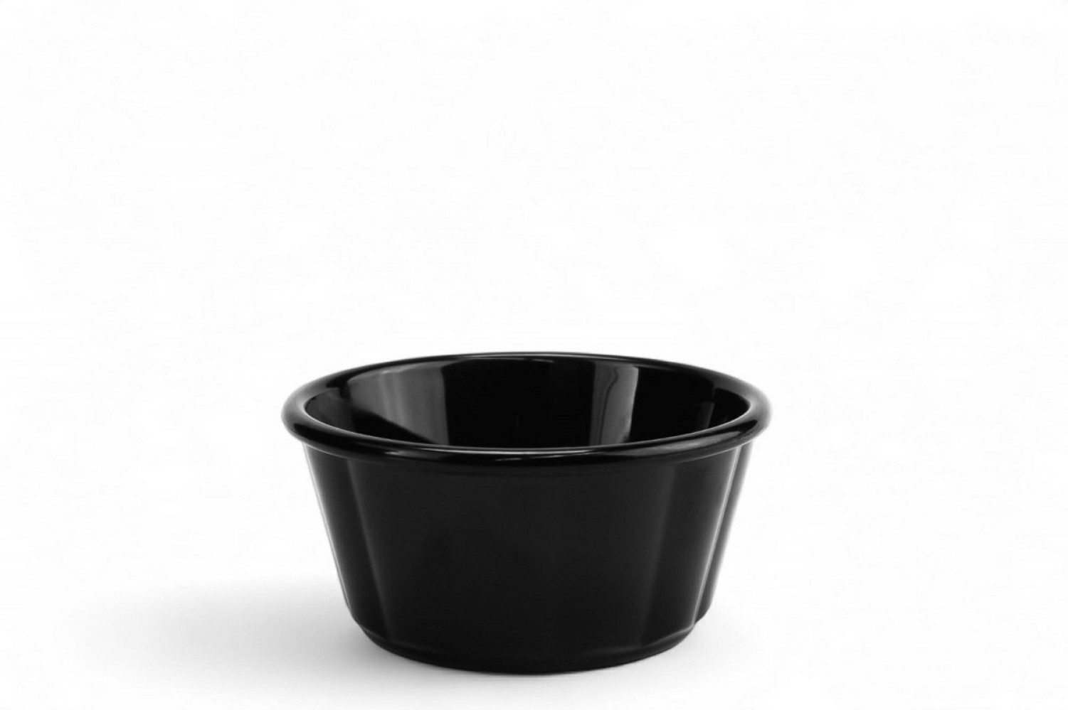Соусник из поликарбоната круглый черный 80 мл 7,1х3,4 см
