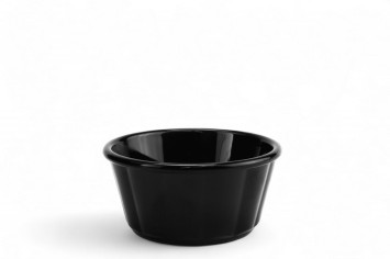 Соусник из поликарбоната круглый черный 80 мл 7,1х3,4 см