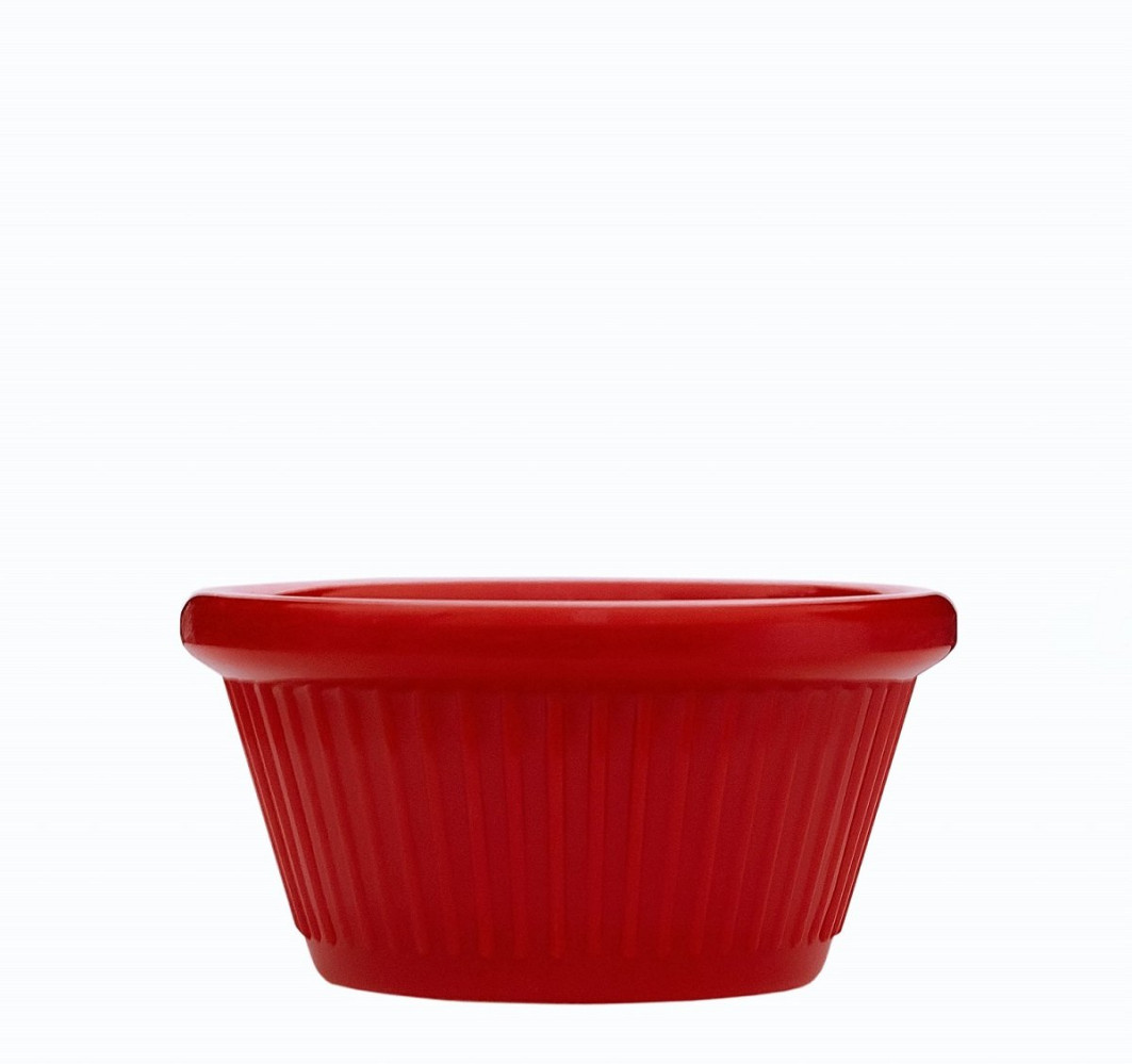 Соусник из меламина круглый красный 50 мл 7,4х3,6 см