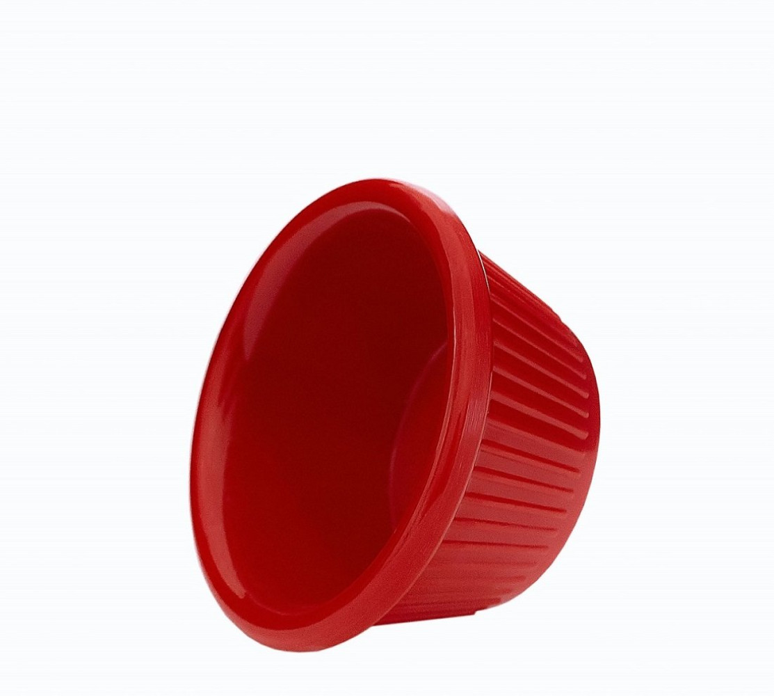Соусник из меламина круглый красный 50 мл 7,4х3,6 см