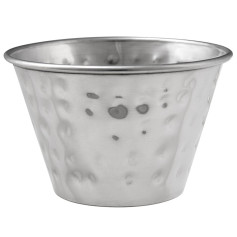 Соусник из нержавеющей стали круглый рельефный 180 мл 8,4х5,1 см