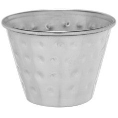 Соусник из нержавеющей стали круглый рельефный 75 мл 6х4 см