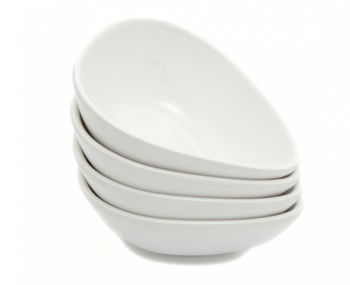 Соусник из меламина фигурный белый 100 мл 10,4х7,7х4 см