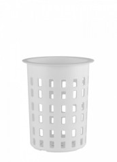 Подставка для столовых приборов из полипропилена круглая белая 10,7х13,9 см