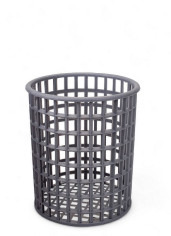 Подставка для столовых приборов из полипропилена круглая серая 11х12,7 см