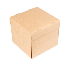 Упаковка для бургера бумажная крафт 120х120х110 мм 1 шт (50/600)