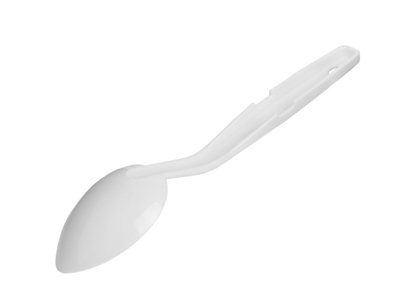 Ложка гарнирная из поликарбоната белая 29,5 см