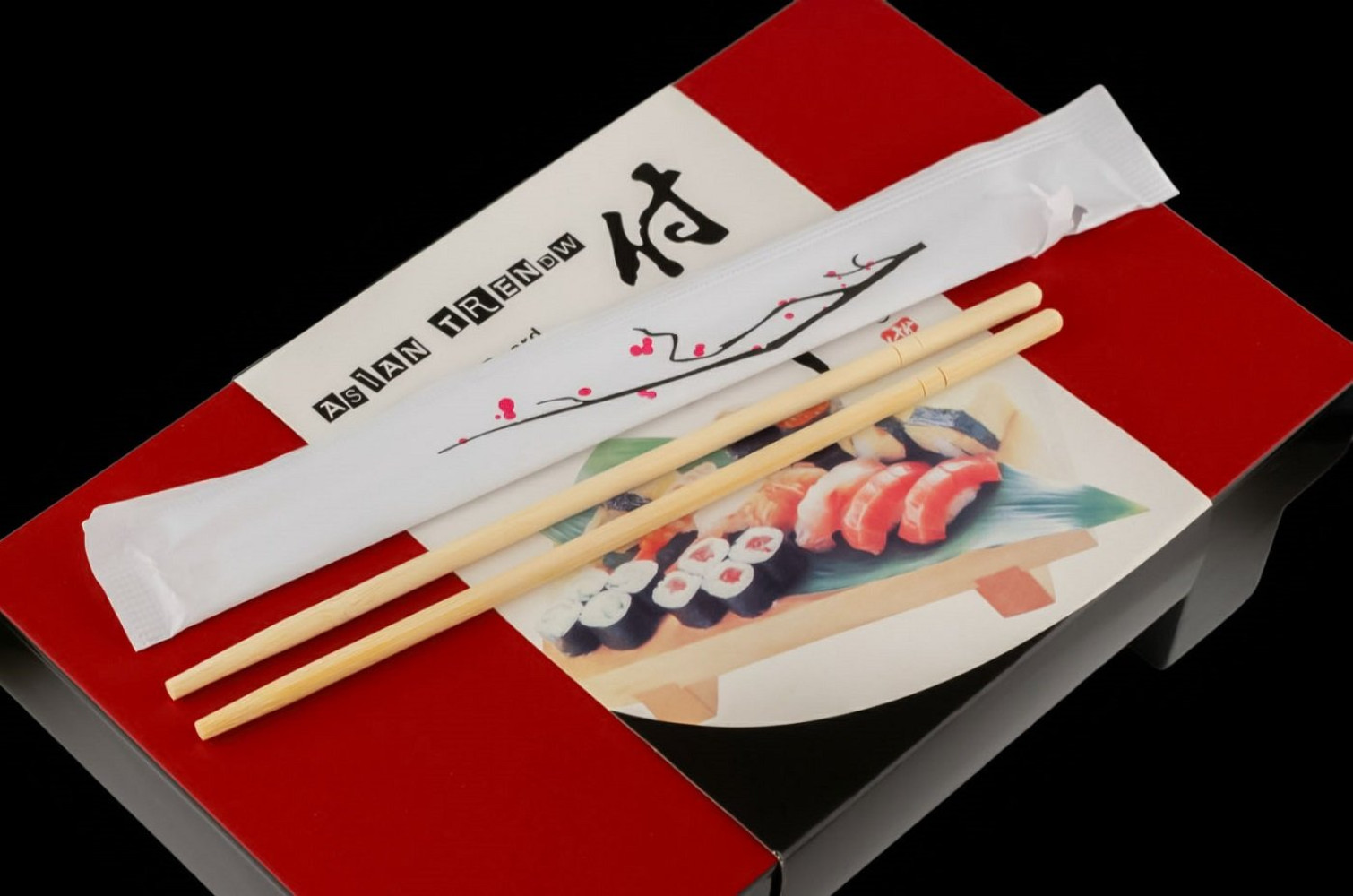 Палочки для суши бамбуковые в индивидуальной упаковке 200х5 мм 100 шт/уп (30 уп/ящ)