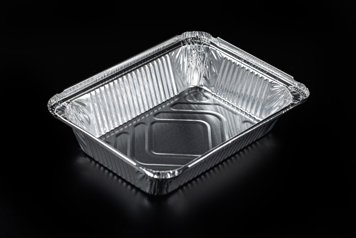 Контейнер из алюминиевой фольги прямоугольный HiT 220/64 1000 мл 215х160х50 мм 100 шт/уп (10 уп/ящ)