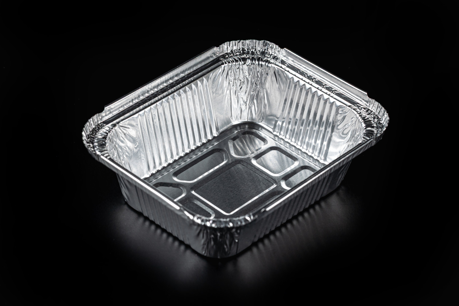 Контейнер из алюминиевой фольги прямоугольный HiT 150/24 410 мл 148х120х47 мм 100 шт/уп (10 уп/ящ)