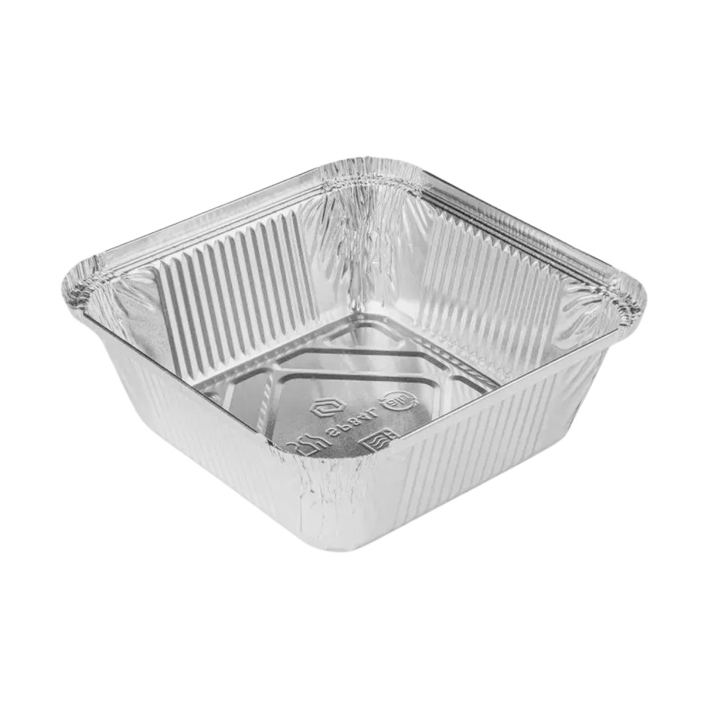Контейнер из алюминиевой фольги квадратный SP84L 850 мл 160х160х50 мм 100 шт/уп (12 уп/ящ)