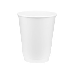 Стакан бумажный двухслойный белый 320 мл 15 шт/уп (кр81, d80) (35 уп/ящ) 