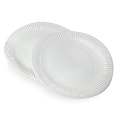 Тарелка бумажная круглая ламинированная белая 300 мм 50 шт/уп (10 уп/ящ)