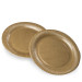 Тарелка бумажная круглая ламинированная крафт 230 мм 100 шт/уп (8 уп/ящ)