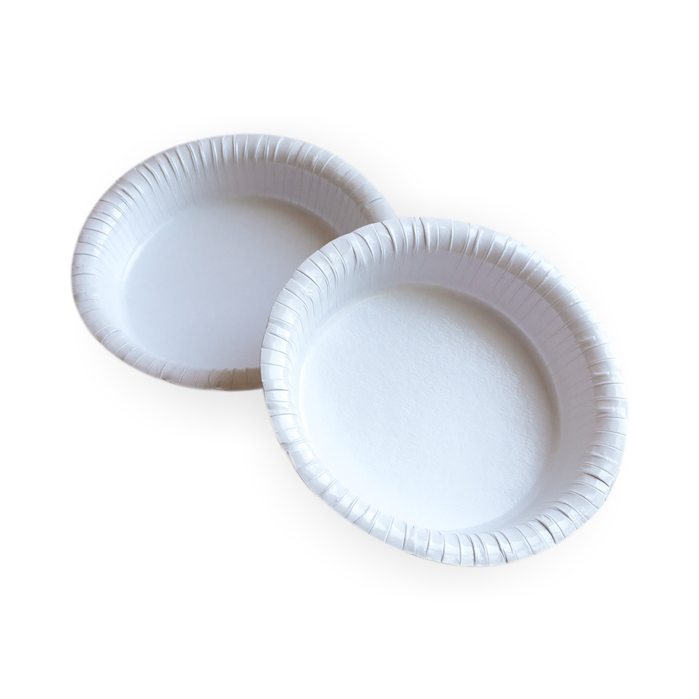 Тарелка глубокая бумажная круглая ламинированная белая 400 мл 190 мм 50 шт/уп (6 уп/ящ)