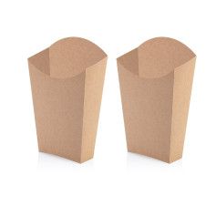 Упаковка для картошки фри крафт XL 75х160х33 мм 1 шт (45/450) 