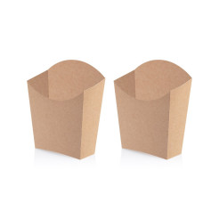 Упаковка для картошки фри крафт M 65х115х33 мм 1 шт(50/750) 