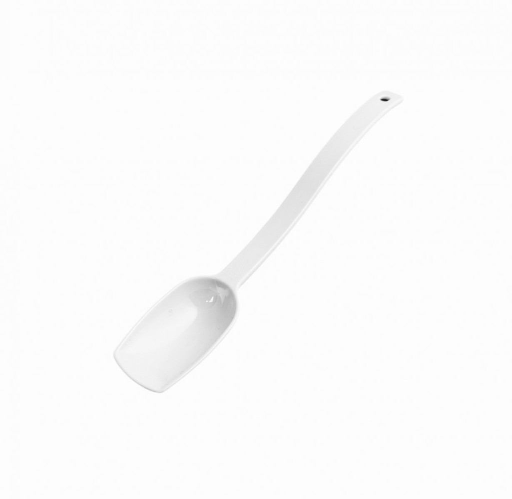 Ложка для гарнира из поликарбоната белая 20 мл 26 см