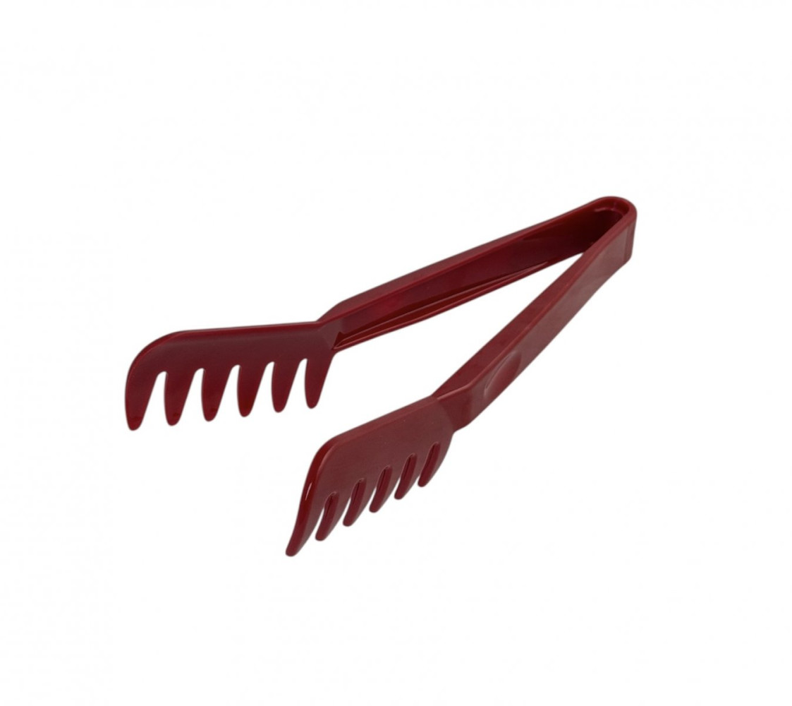 Щипцы для спагетти из поликарбоната красные 22 см