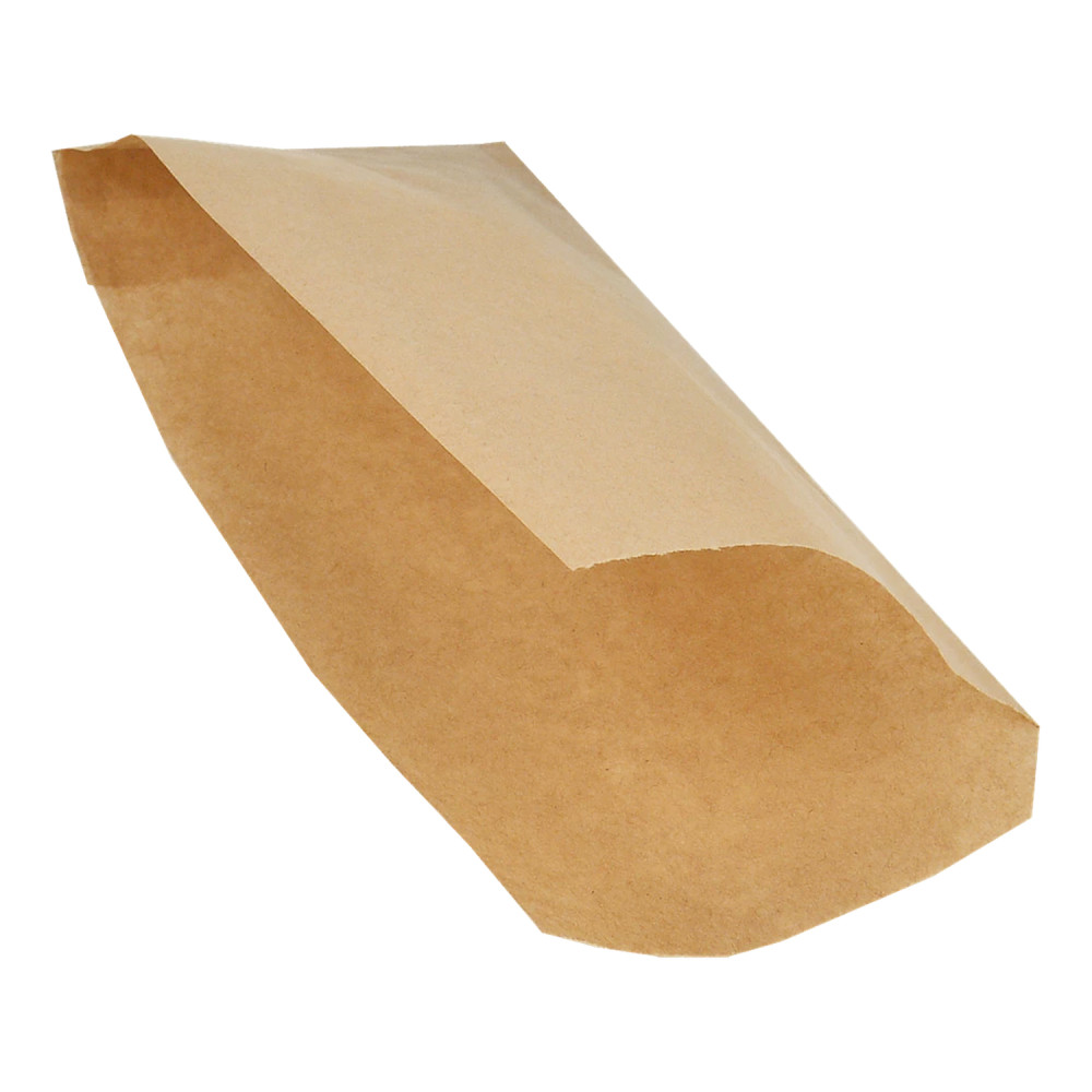 Пакет уголок бумажный крафт 100х220 мм 50 г/м2 100 шт/уп (20 уп/ящ)