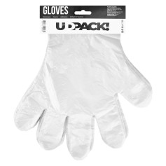 Перчатки полиэтиленовые UDPACK! прозрачные на планке 7 мкм 100 шт/уп (100 уп/ящ)