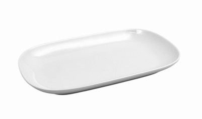 Тарелка из меламина овальная белая 24х15х2,5 см
