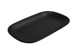 Тарелка из меламина овальная черная 24х15х2,5 см