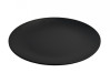 Тарелка из меламина круглая черная 25х2,9 см