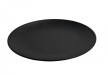 Тарелка из меламина круглая черная 23х2,5 см