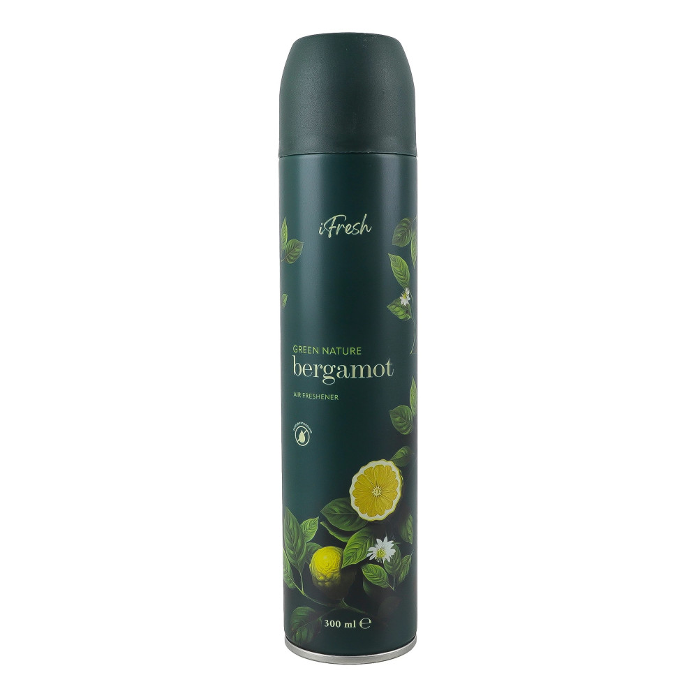 Освежитель воздуха iFresh Green Nature Bergamot аэрозоль 300 мл (12 шт/ящ)