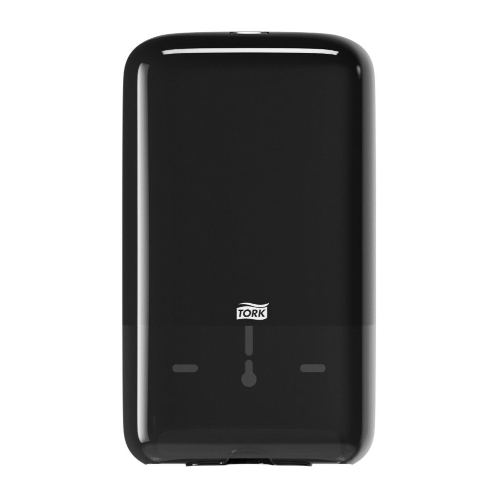 Диспенсер для листовой туалетной бумаги Tork Elevation пластиковый черный 159х271х128 мм
