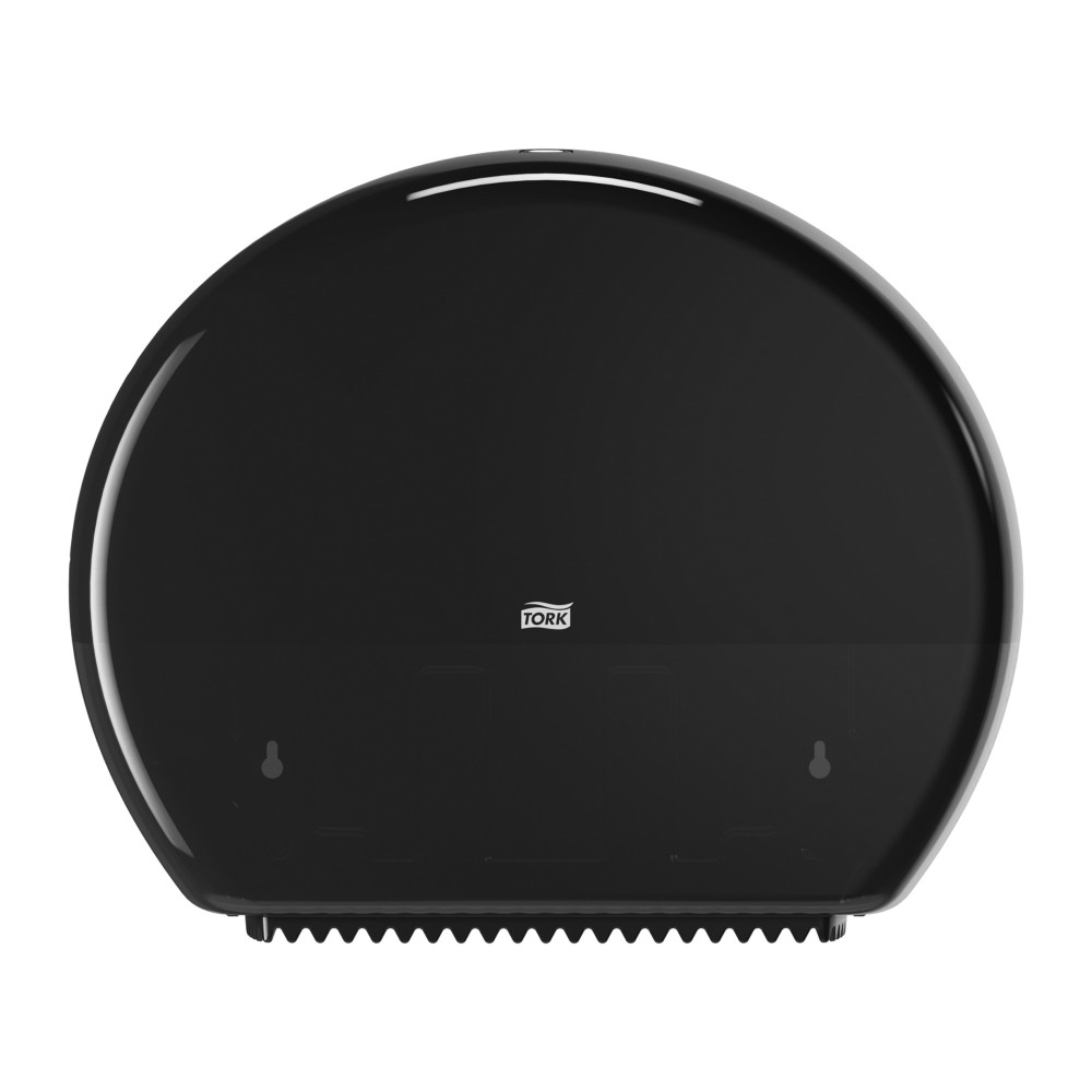 Диспенсер для рулонной туалетной бумаги Tork Elevation пластиковый черный 345х275х132 мм