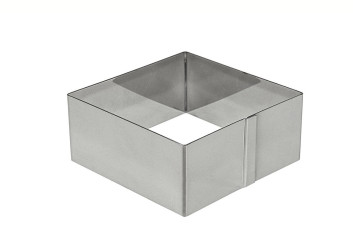 Форма из нержавеющей стали квадратная 10х10х4,5 см