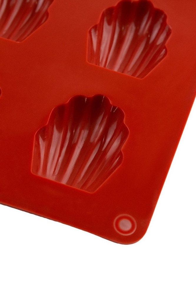 Форма силиконовая Профи Ракушка 15 ячеек красная 4,2х3,5 см