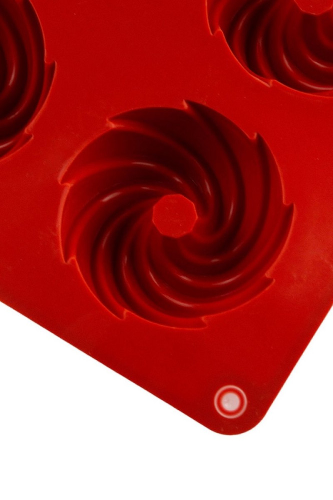 Форма силиконовая Профи Астрея 8 ячеек красная 5,2 см