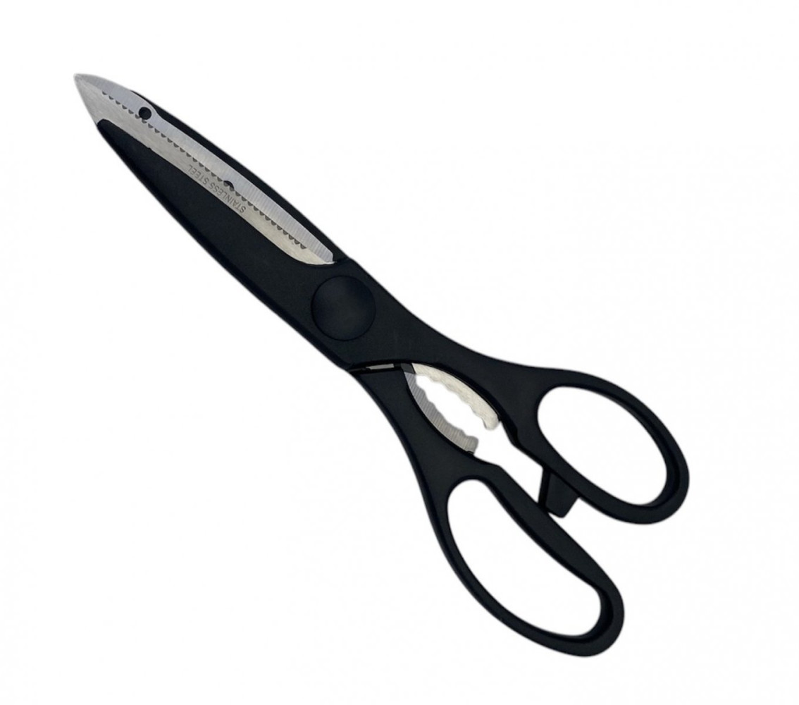 Ножницы кухонные из нержавеющей стали черные 21,5 см