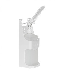 Дозатор для дезинфицирующего средства Rubikap пластиковый с локтевым приводом белый 1 л