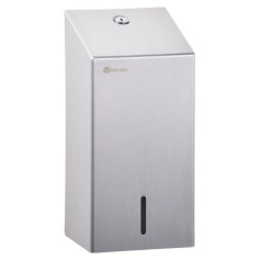 Диспенсер для листовой туалетной бумаги Merida Stella из нержавеющей стали 125х260х110 мм