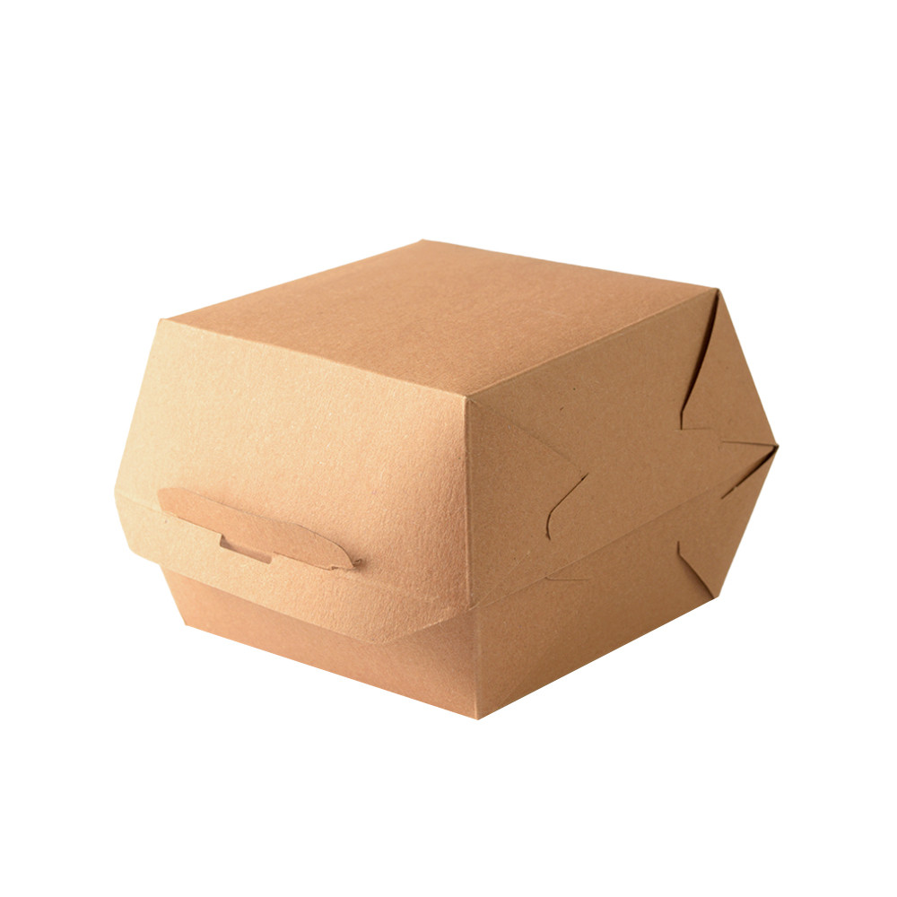 Упаковка для бургера бумажная крафт 125х125х90 мм 1 шт (50/300)