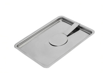 Поднос для счетов из нержавеющей стали 18х13,5х1,5 см